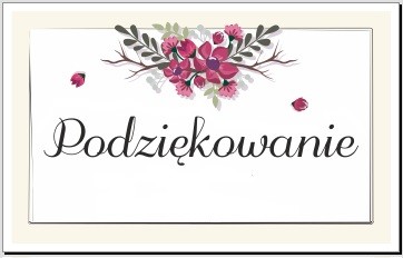 Read more about the article Podziękowanie