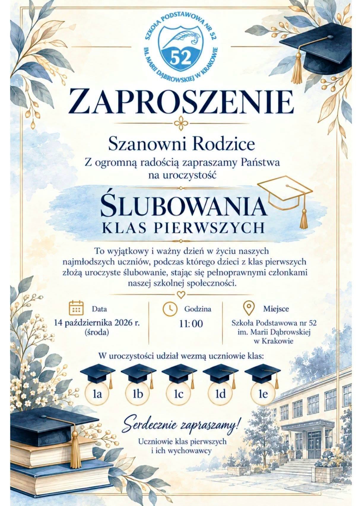 You are currently viewing ŚLUBOWANIE KLAS PIERWSZYCH.